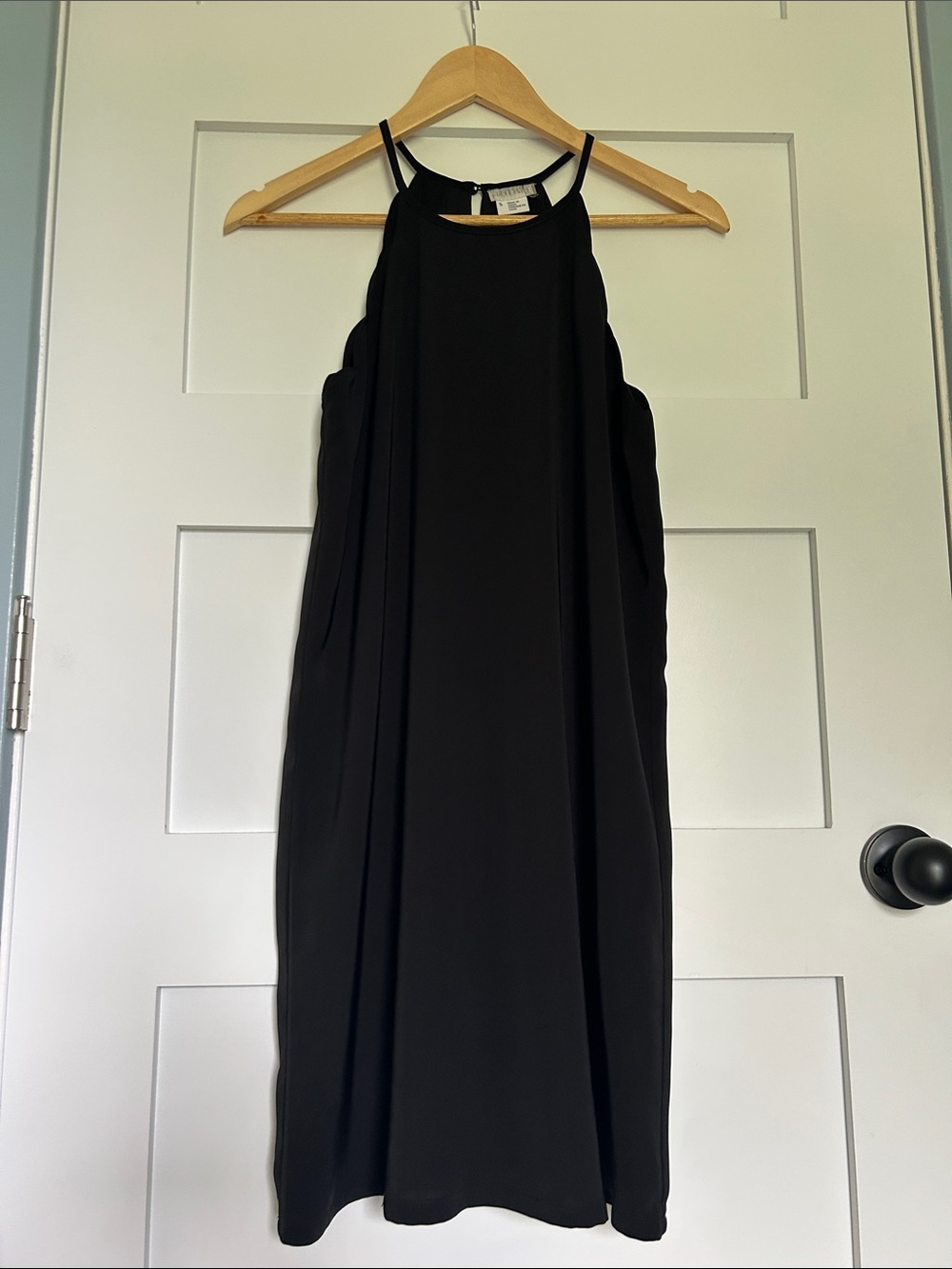 Cooperative Black Mini Halter Dress